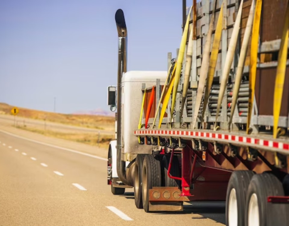 flatbed trailers in Abu Dhabi.